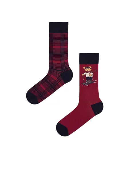 Penti Nogavice PENTI Herren Ski Buddy Socken im Neujahrs-Muster mešane barve
