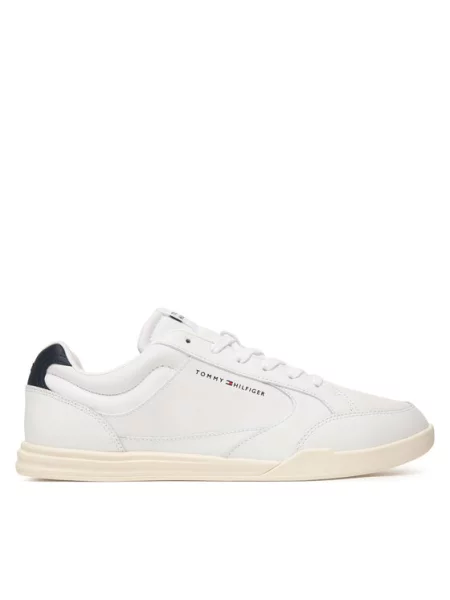 Sneakersy Tommy Hilfiger Lo Pro Cupsole Perf Leather biela