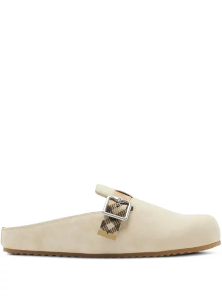 Saboți Burberry alb