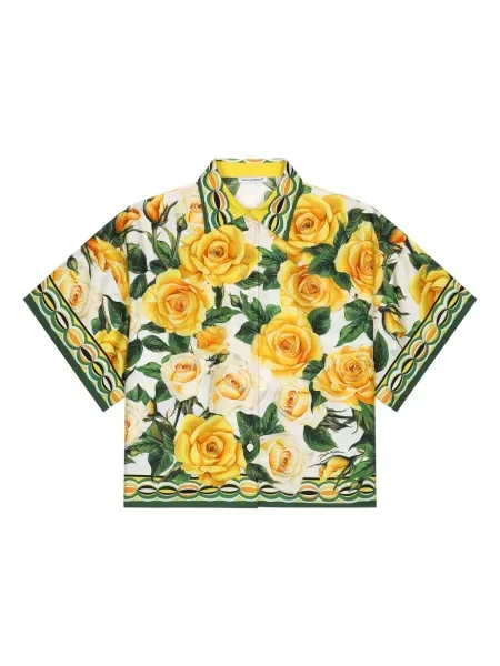 Koszula dziecięca Dolce And Gabbana żółta