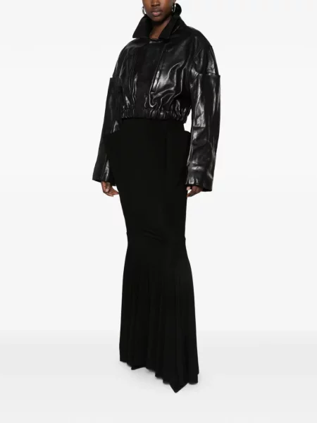 Decupat geanta de piele Rick Owens negru