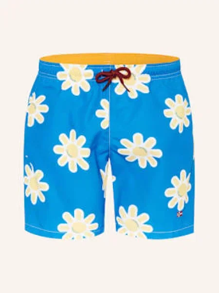 Napapijri Koupací Šortky V-Inuvik modrá / žlutá bílá