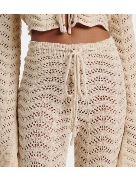 Pantaloni Bananhot evazate bej