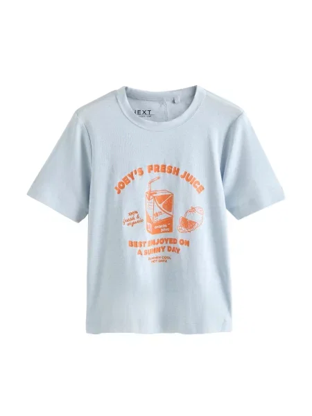 Next Tricou deschis / portocaliu închis albastru