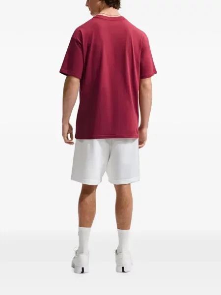 Pantaloni Nike alergare cu autograf alb