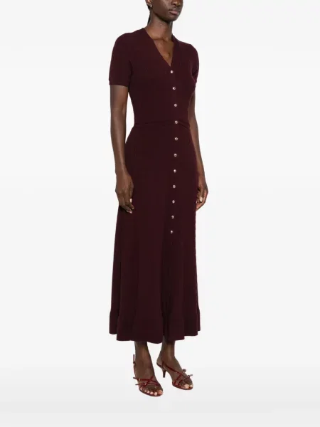 Rochie maxi Maje tricotate roșu