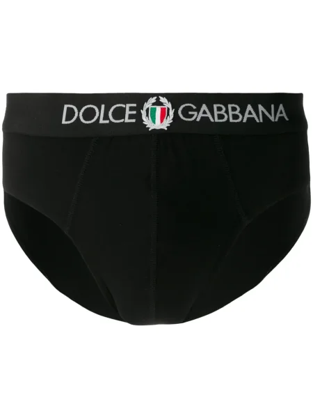 Chiloți Dolce & Gabbana cu broderie negru