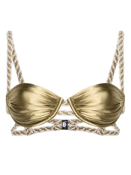 Bikini Isa Boulder pleciony na ramiączkach zielony