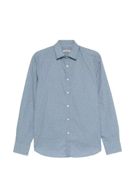 Cămașă Canali cu model floral albastru
