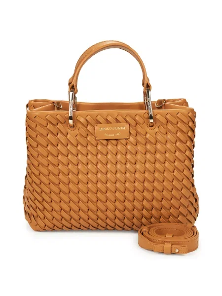 Shopper torbica Emporio Armani rjava