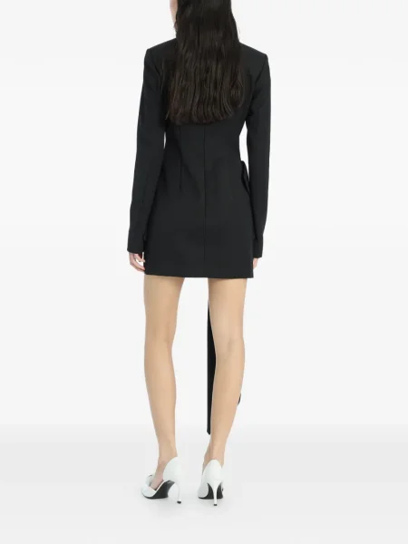 Rochie maxi Rotate Birger Christensen cu funde lungă de costum negru