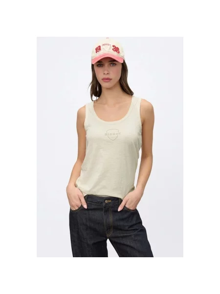 Top Blauer bej