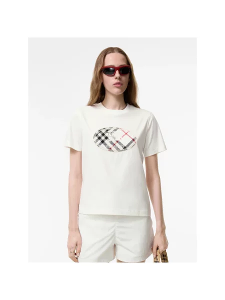 Koszulka Burberry z nadrukiem biała