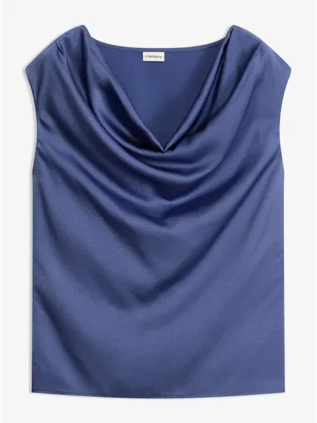 Top Bonprix niebieski