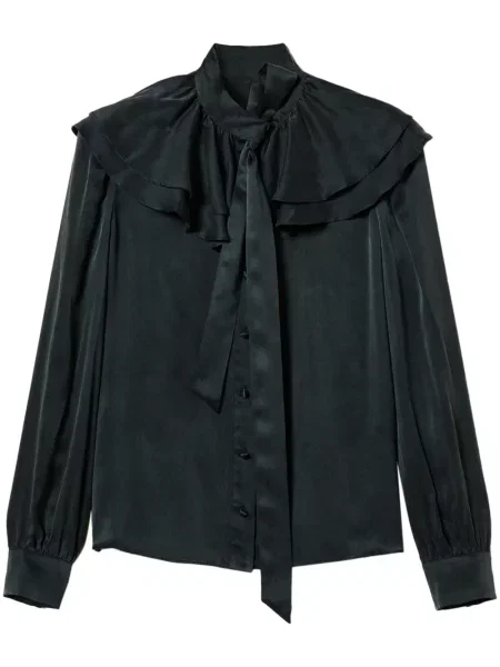 Cămașă Twinset de mătase gri