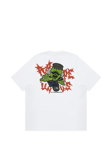 Tricou Aape By A Bathing Ape cu imagine alb