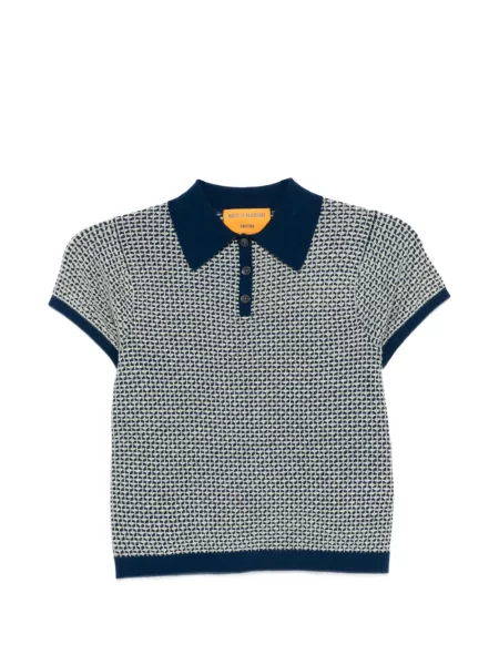 Krótki polo Guest In Residence niebieskie