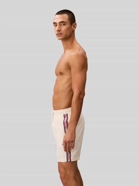 Kąpielówki Calvin Klein Underwear z autografem białe