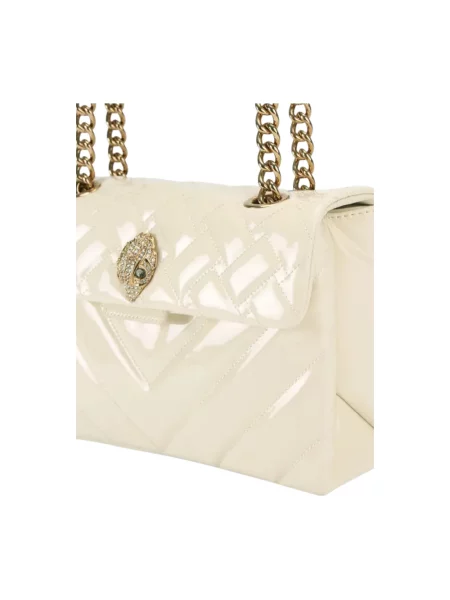 Torebka crossbody Kurt Geiger skórzana beżowa