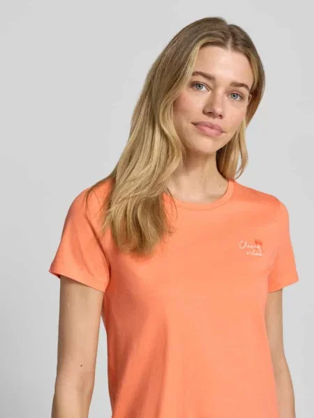 Męski t-shirt o kroju regular fit z czystej bawełny Tom Tailor Denim