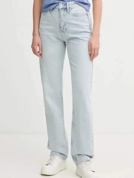 Kavbojke Calvin Klein Jeans modra