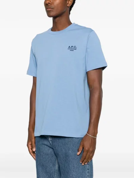 Tricou A.p.c. cu imagine albastru