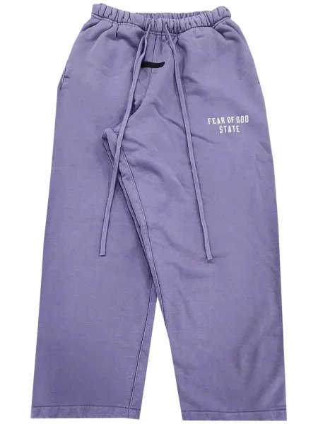 Pantaloni Fear Of God Essentials cu imagine violet