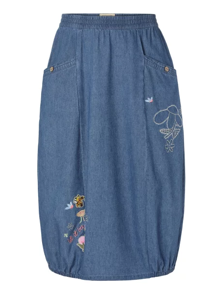TATUUM Fustă MELIA denim albastru