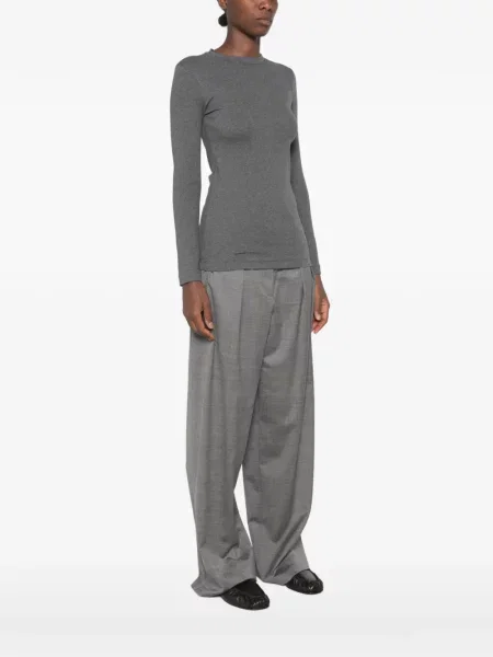 Lung tricou Brunello Cucinelli gri