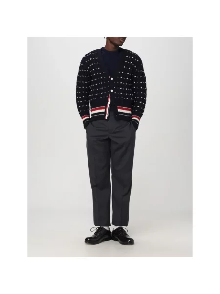 Sweter Thom Browne klasyczny niebieski