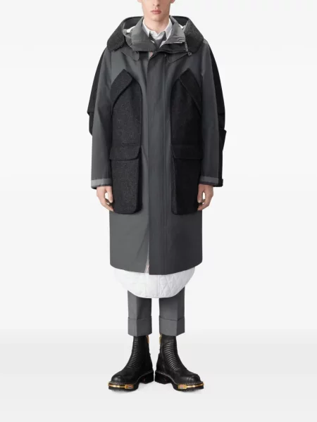 Geacă parka Thom Browne gri