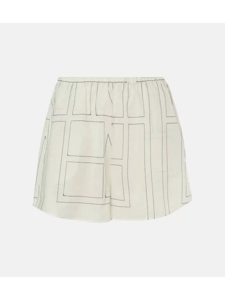 Pantaloni scurți Toteme alb
