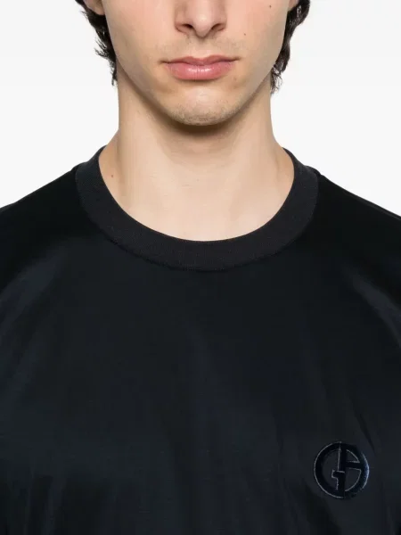 Μπλούζα Giorgio Armani με κέντημα μπλε