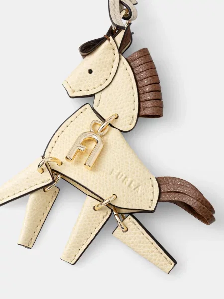 Prívesok Furla Horse CN Krémová béžová
