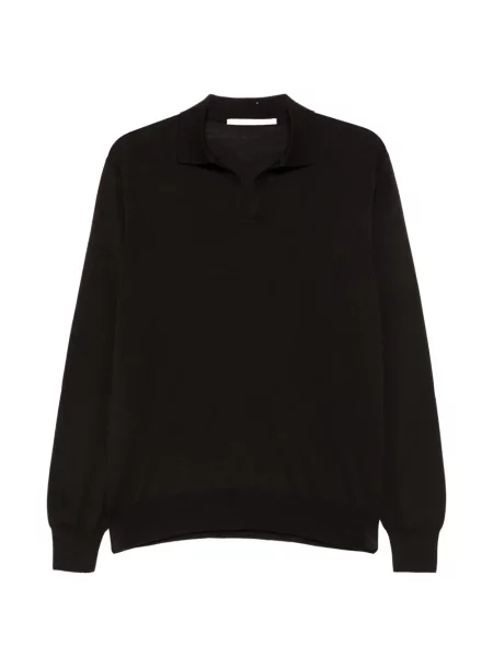 Gulerat tricou polo Hindustrie de lână maro