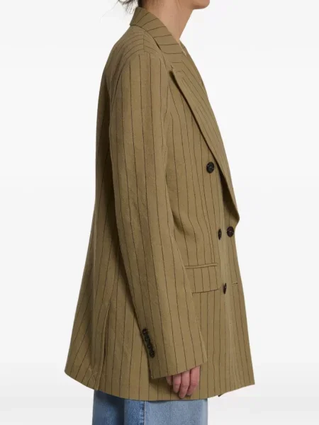 Lniana marynarka Dolce And Gabbana dwurzędowa