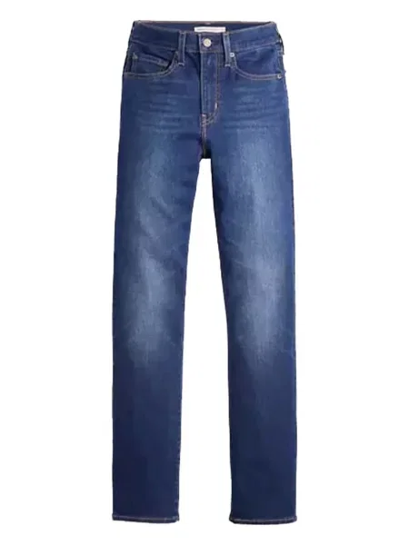 Blugi drepți Levi's® cu talie înaltă albastru