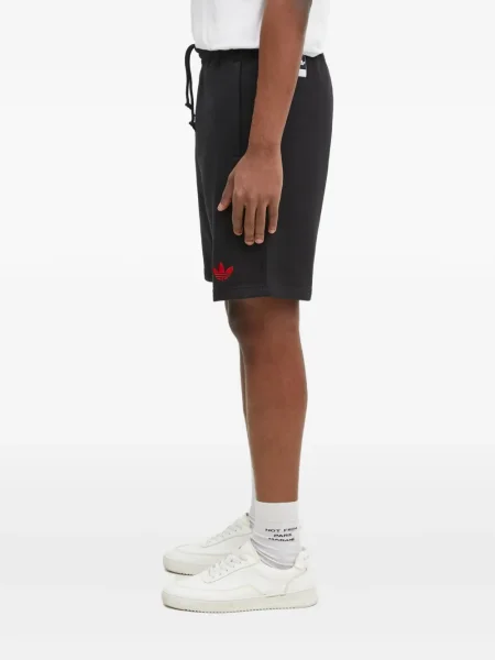 Pantaloni scurți Adidas cu broderie negru