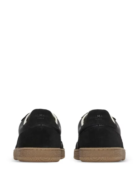 Sneakerși Balmain din piele de căprioară negru