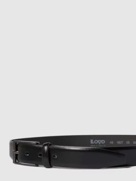Skórzany ze sprzączką Lloyd Men's Belts czarny