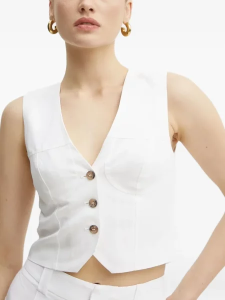 Top Ermanno Scervino alb