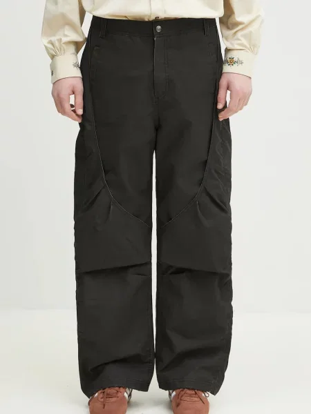 Andersson Bell pantaloni Arc Shirring bărbați drept negru