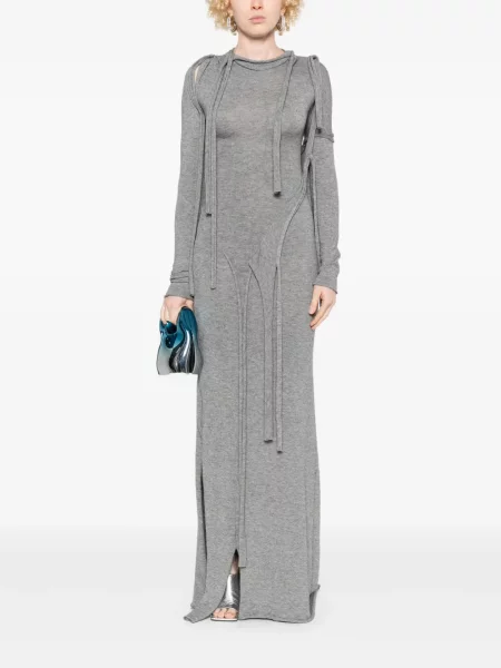 Rochie maxi Ottolinger cu bretele gri