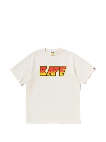 Tricou A Bathing Ape® cu imagine alb