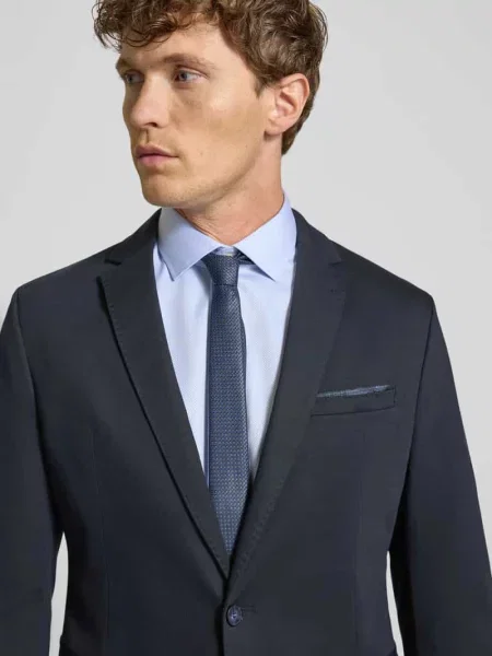 Marynarka na 2 o kroju slim fit z z wypustkami model „Data” Cinque
