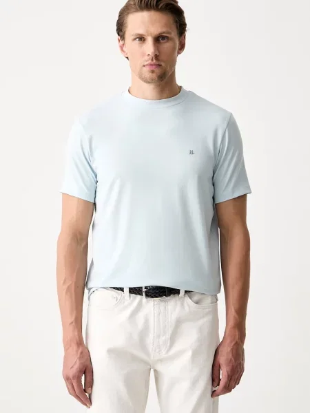 Karl Lagerfeld tricou pentru bărbați din cu albastru