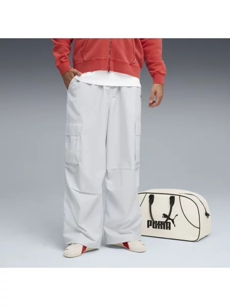 Bojówki unisex FUTURE.PUMA.ARCHIVE Extreme Odzież Silver Mist XXS