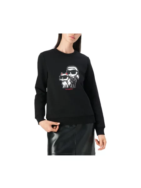Karl Lagerfeld bluza z nadrukiem czarny