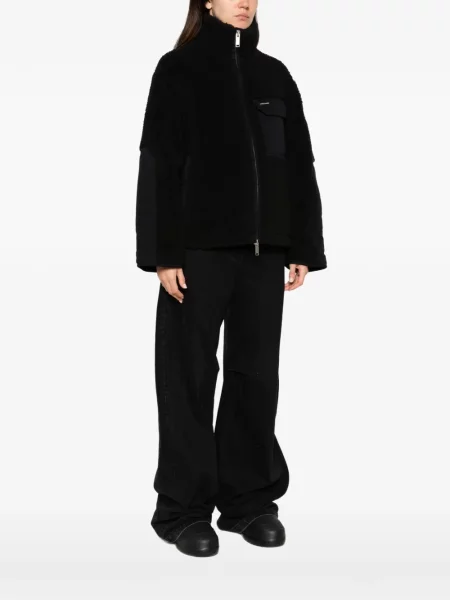 Geacă Canada Goose din fleece negru