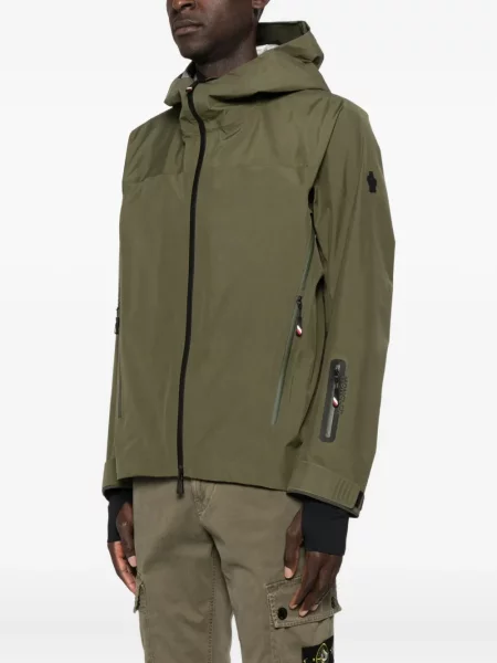 Bunda Moncler Grenoble s kapucí zelená